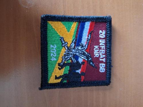 borstembleem vierdaagse 20 infbat BB KNR uit 2024, Verzamelen, Militaria | Algemeen, Landmacht, Embleem of Badge, Nederland, Ophalen of Verzenden