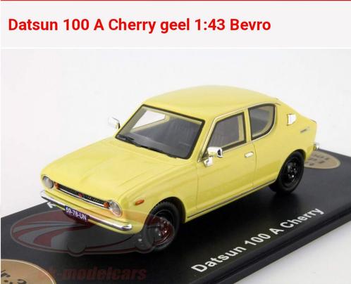 Gezocht: Datsun 100A Cherry schaalmodel (1:43), Hobby en Vrije tijd, Modelauto's | 1:43, Zo goed als nieuw, Auto, Overige merken
