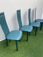 4 stuks Design Cattelan eetkamer stoelen, Memphis, Vier, Leer, Zo goed als nieuw