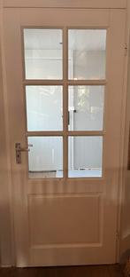 Rechtsdraaiende opdek binnendeur 201,5x83 cm, Doe-het-zelf en Verbouw, Ophalen, Gebruikt, 80 tot 100 cm, Binnendeur