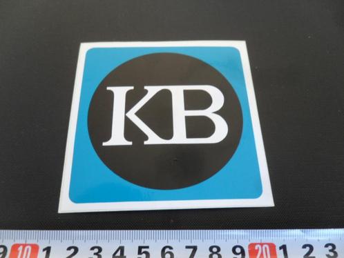 sticker KB  logo, Verzamelen, Stickers, Zo goed als nieuw, Bedrijf of Vereniging, Ophalen