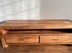 Massief Teak houten tv meubel koloniale stijl, Ophalen, Gebruikt, Teakhout, Minder dan 100 cm