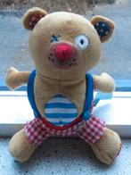 2 x Beer of beertje merk Lief Lifestyle in geruite tuinbroek, Kinderen en Baby's, Speelgoed | Knuffels en Pluche, Ophalen of Verzenden