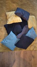 Zo goed als nieuw okergeel kleed met verschillende kussens, Ophalen of Verzenden, Zo goed als nieuw, Vierkant