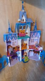 Frozen Elsa Kasteel met Accessoires en 3 Poppen, Ophalen of Verzenden, Gebruikt, Poppenhuis