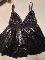 Rubber look Babydoll met Kant - Kinky / fetish, Kleding | Dames, Ondergoed en Lingerie, Generic, Ophalen of Verzenden, Zwart, Nachtkleding