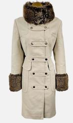 KAREN MILLEN beige, winterjas, mantel, jas US 12 / EU 42 44, Maat 38/40 (M), Karen Millen, Beige, Ophalen of Verzenden