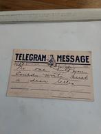 TELEGRAM. MESSAGE. 1907, Ophalen of Verzenden, Voor 1920