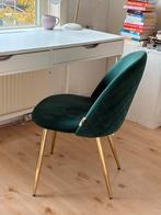 Green Chair with golden legs, Huis en Inrichting, Stoelen, Ophalen, Zo goed als nieuw, Eén