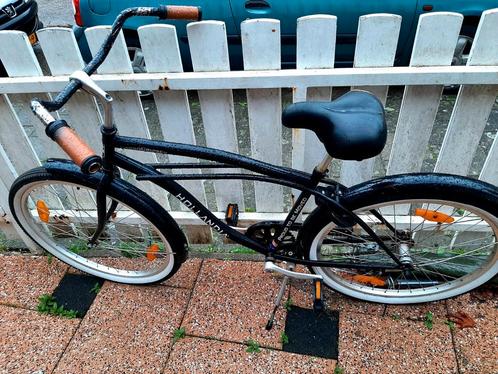 Sterke Zwarte Beach Cruiser, beachcruiser Hollandia, Fietsen en Brommers, Fietsen | Cruisers en Lowriders, Gebruikt, Heren, Cruiser