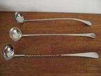3 vintage opscheplepel bowl cocktail + tuit 28/30/32 cm p st, Antiek en Kunst, Antiek | Bestek, Ophalen of Verzenden