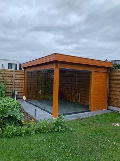 Tuinhuis-Blokhut G4434 ZG zonder glas: 448 x 340 m, Hobby en Vrije tijd, Overige Hobby en Vrije tijd, Nieuw, Verzenden