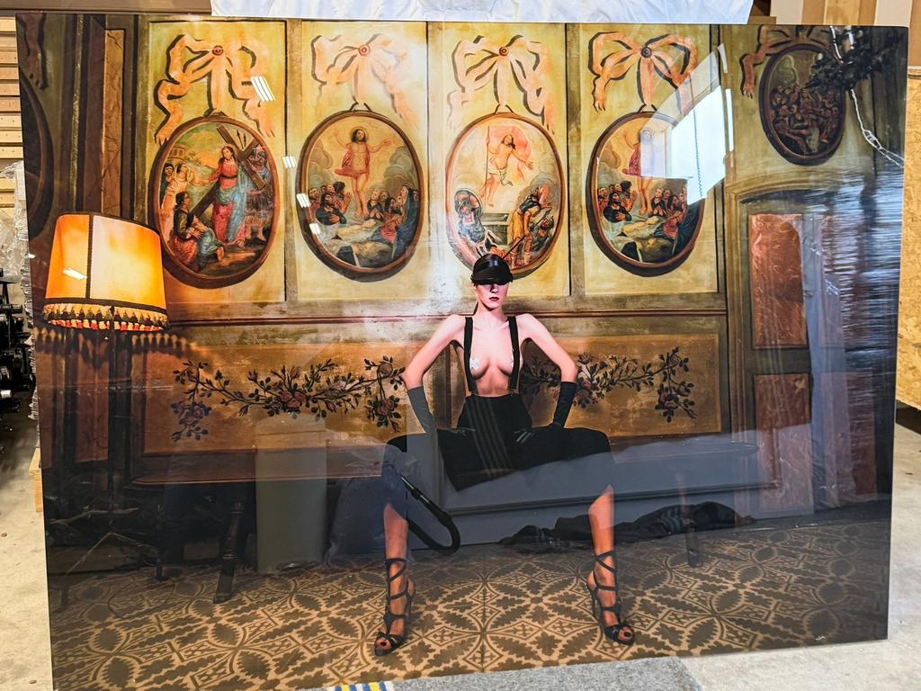 Foto Schilderij cobra art, Huis en Inrichting, Ophalen, 125 cm of meer, Zo goed als nieuw, Foto of Poster