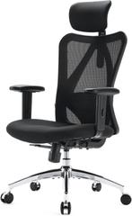 IHOO Ergonomic office chair, swivel chair with adjustable lu, Ophalen, Gaming bureaustoel, Zwart, Zo goed als nieuw