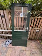 Hardhouten Buitendeur - 84.7x2.12m - Zonder Sleutel, Doe-het-zelf en Verbouw, Gebruikt, 80 tot 100 cm, Ophalen of Verzenden, Buitendeur