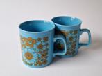 2 vintage Staffordshire Ironstone mokken - 70s, Huis en Inrichting, Keuken | Servies, Keramiek, Overige typen, Ophalen of Verzenden