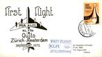 Amsterdam - KLM - FFC - Retour - 1972 - open klep, Postzegels en Munten, Brieven en Enveloppen | Nederland, Ophalen of Verzenden