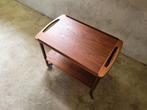 Vintage Deense trolley uit de Jaren 60 in teakhout, Ophalen, Gebruikt, Nvt, Deens design, Vintage design
