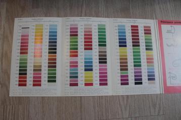 Vintage DMC Folder Borduren met kleurstalen en basissteken beschikbaar voor biedingen