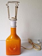 Oranje glazen lamp van Pukeberg Zweden - 70s, Antiek en Kunst, Ophalen of Verzenden