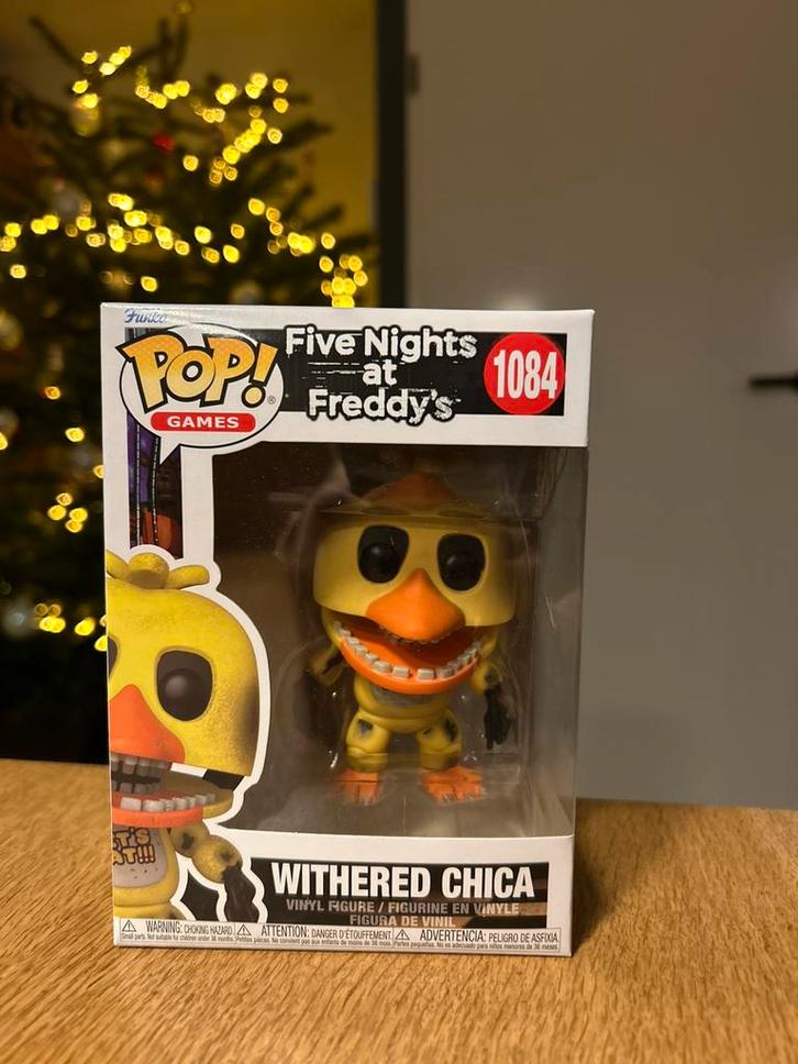 Funko Pop! Five nights at freddy’s (FNAF) Withered Chica, Verzamelen, Poppetjes en Figuurtjes, Zo goed als nieuw, Ophalen of Verzenden
