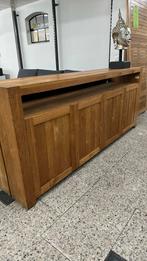 Teakhouten dressoir 4 deurs, 150 tot 200 cm, Teakhout, Ophalen of Verzenden, Zo goed als nieuw