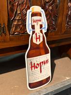 Emaille bord Hopus bier, Ophalen of Verzenden, Zo goed als nieuw, Reclamebord, Plaat of Schild, Overige merken