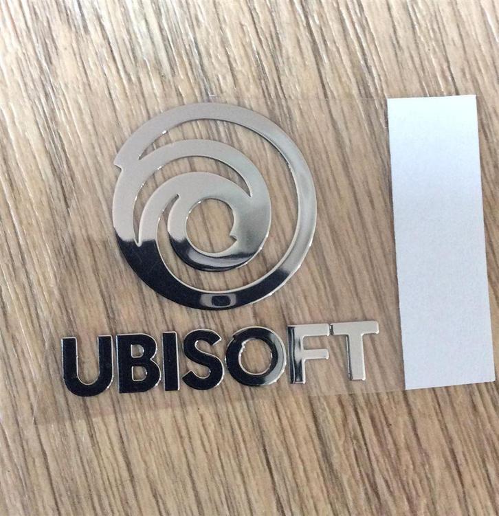UBI SOFT Logo Metallic Game Bartop Sticker ubisoft, Verzamelen, Stickers, Nieuw, Bedrijf of Vereniging, Ophalen of Verzenden