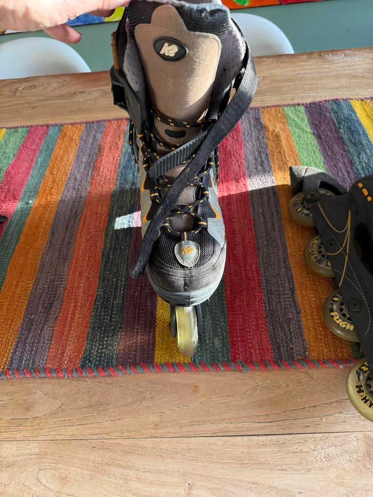 K2 Skeelers Maat 44,5 + Beschermers, Ophalen, K2, Gebruikt, Heren