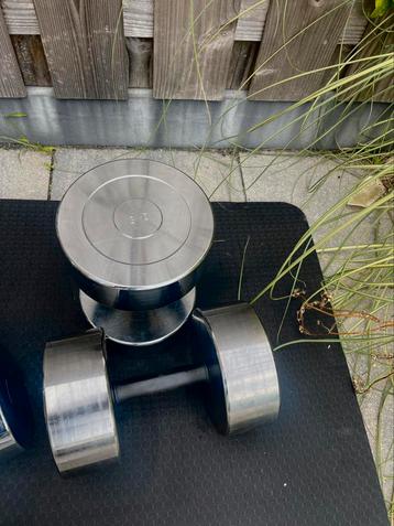 2x 30kg chrome dumbells (60kg) beschikbaar voor biedingen