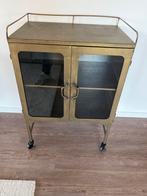 Bepurehome kast Vitrinekast 'Talent' kleur Antique Brass, Ophalen, 100 tot 150 cm, 50 tot 100 cm, Zo goed als nieuw