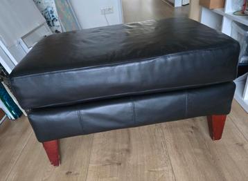 Leren Hocker / Voetenbank - 75x35x40 cm beschikbaar voor biedingen