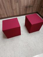 Hockers 2 stuks, Huis en Inrichting, Ophalen, Minder dan 50 cm, Minder dan 50 cm, Stof