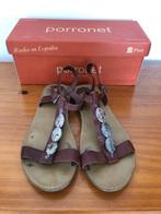 Sandalen met steentjes van Porronet maat 37, Gedragen, Porronet, Sandalen of Muiltjes, Ophalen of Verzenden