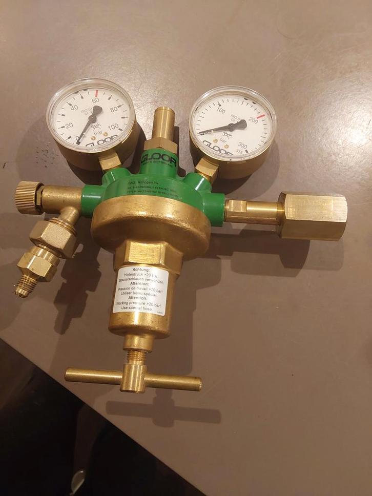 Gloor Stikstof Reduceerventiel - Nieuw. 5160-60, Doe-het-zelf en Verbouw, Meetapparatuur, Nieuw, Ophalen of Verzenden