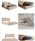 Bed met opbergruimte, Huis en Inrichting, Slaapkamer | Bedden, Ophalen, Tweepersoons, Zo goed als nieuw, 180 cm