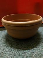 bloempot plantenbak 2 stuks, kleur bruin , doorsnede 17 cm, Kunststof, Rond, Nieuw, Ophalen of Verzenden
