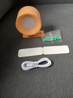 Oplaadbare Houten Wandlamp met USB, Huis en Inrichting, Lampen | Wandlampen, Ophalen of Verzenden, Nieuw, Hout, Modern
