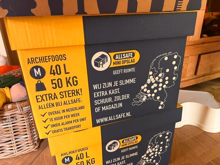 10 of meer verhuisdozen. Gamma, allsafe, action etc, Doe-het-zelf en Verbouw, Kratten en Dozen, Zo goed als nieuw, Doos, Minder dan 40 cm