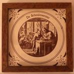 Vintage tegel De Schoolmeester in lijst, Antiek en Kunst, Ophalen of Verzenden