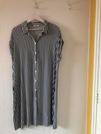 Jurk / blouse LaSalle Amsterdam - wit met blauw - ZGAN - L, Kleding | Dames, Ophalen of Verzenden, Zo goed als nieuw, Wit