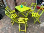 Bistro set bijenkorf met 6 stoelen, Tuin en Terras, Ophalen of Verzenden, 2 zitplaatsen