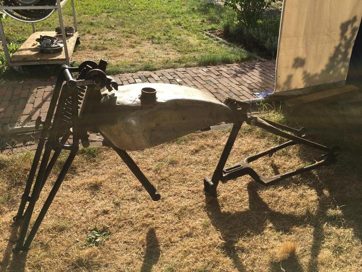 Terrot rigid frame met vork en tank, Motoren, Onderdelen | Oldtimers, Gebruikt, Ophalen