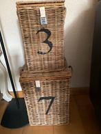 Riviera Maison Rieten Manden Set, Huis en Inrichting, Mand, Vierkant, Ophalen of Verzenden, Zo goed als nieuw