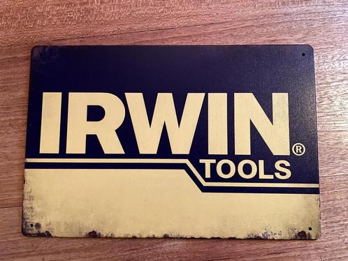 Irwin Tools metalen reclamebord / wandbord (Old Look), Verzamelen, Merken en Reclamevoorwerpen, Nieuw, Reclamebord, Ophalen of Verzenden