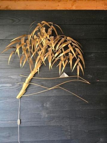 Palmboom wandlamp van Daniel D'haeseleer, jaren 70. beschikbaar voor biedingen