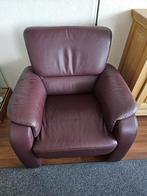2 leren fauteuils, Ophalen, Zo goed als nieuw, 75 tot 100 cm