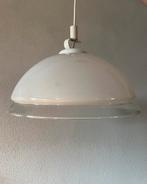 Prachtige grote vintage witte space age kunststof hanglamp, Ophalen of Verzenden, Zo goed als nieuw, Kunststof, Minder dan 50 cm