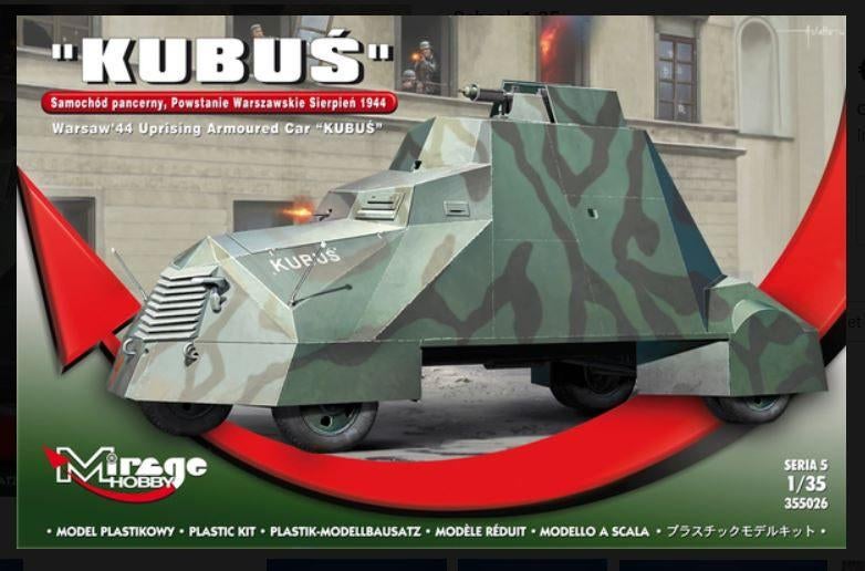 Bouwpakket Hobby Mirage schaal 1:35 Kubus armor tank 355026, Tank, Italeri, 1:32 tot 1:50, Nieuw