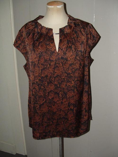 Comma, hele mooie bruine top - blouse maat 38, Kleding | Dames, Tops, Zo goed als nieuw, Maat 38/40 (M), Bruin, Ophalen of Verzenden